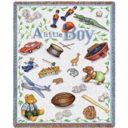Little Boy Tapestry Blanket